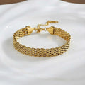 Golden Mesh Bracelet