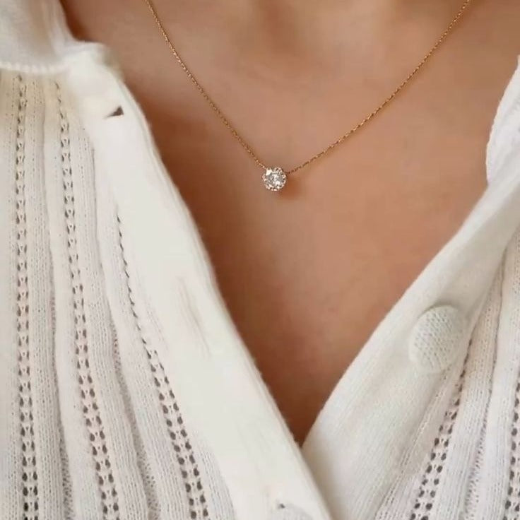 The Solitaire Crystal Necklace