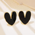 Black Heart Studs