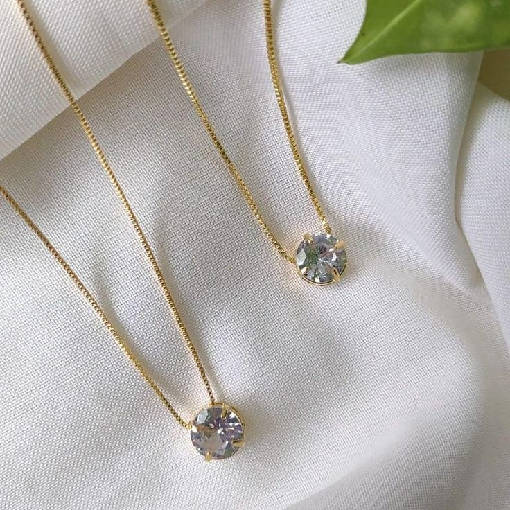 The Solitaire Crystal Necklace
