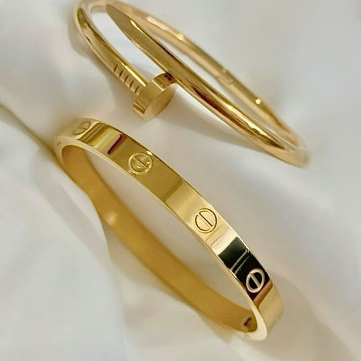 Nail & Screw Bangle Duo Deal