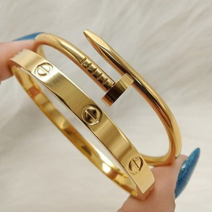 Nail & Screw Bangle Duo Deal